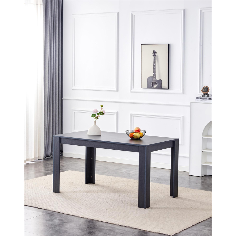 Kosy Koala 6 Seater Dark Grey Wooden Dining Table Image 2