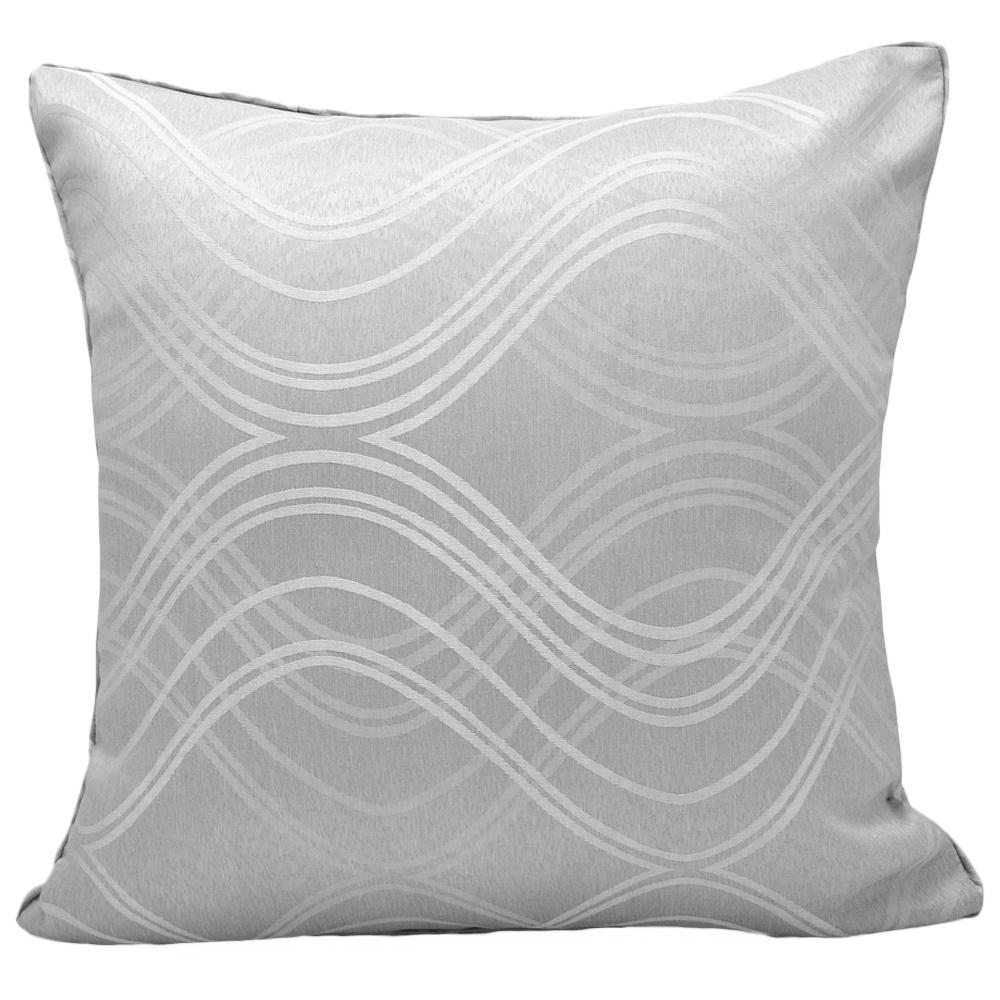 Velosso Clarissa Grey Filled Cushion 43 x 43cm 2 Pack Image 1