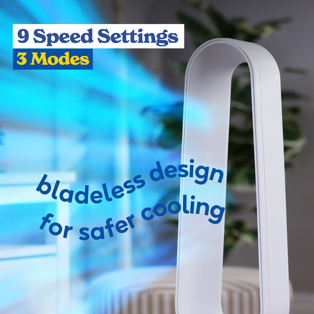 Russell Hobbs White Smart Bladeless Cooling Fan with Remote Image 5