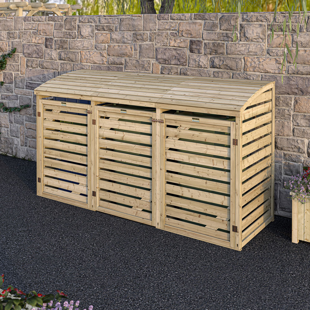 Rowlinson Double Bin Storage Unit with Box Store Image 2