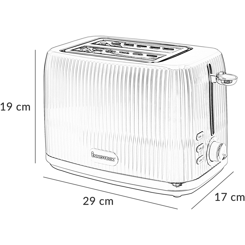 Innoteck Kitchen Pro Grey 2 Slice Toaster 800W Image 7