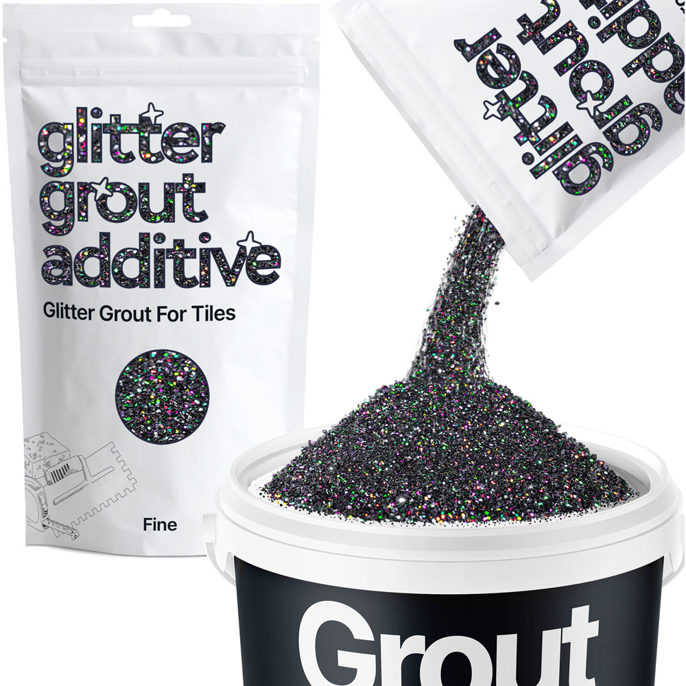 Hemway Glitter Black Fine Tile Grout Additive 100g Image 2