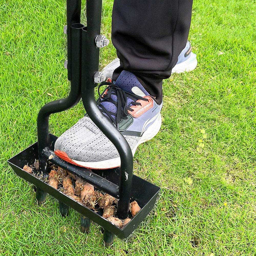 Living and Home Rust Resistant Lawn Aerator with Soil Core Storage Tray Image 7