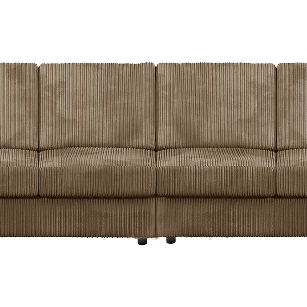 Luxor 4 Seater Coffee Jumbo Cord Full Back Sofa Image 4