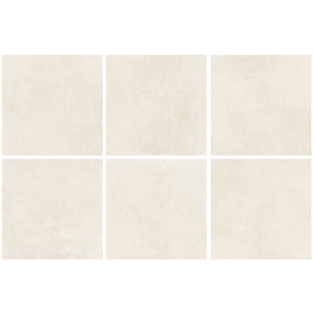 Top Ceramics Matt Beige Stone Effect Porcelain Wall Tile 600 x 600mm Image 2