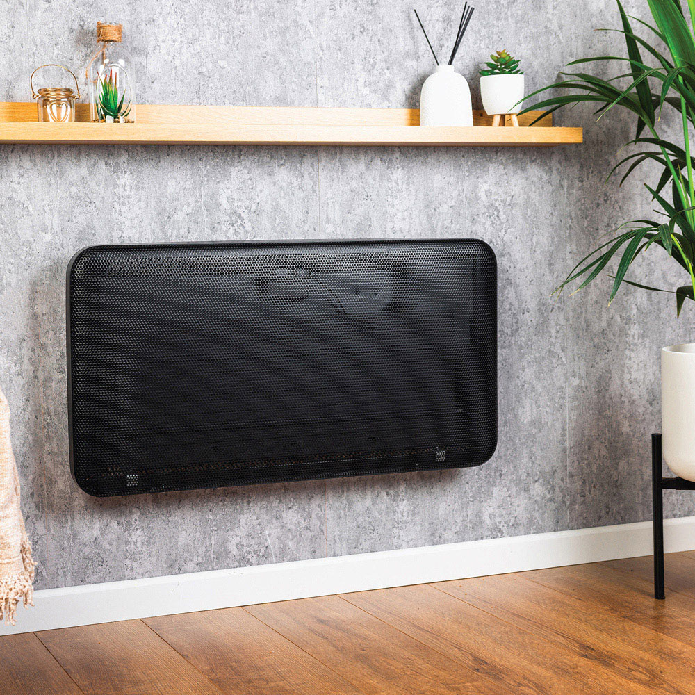TCP Black 2 in 1 Infrared Convection Wall Mounted and Free Standing Heater 2000W Image 2