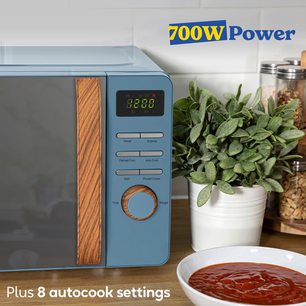 Russell Hobbs RHMD714BL-MN Blue 17L Scandi Compact Digital Microwave 700W Image 6