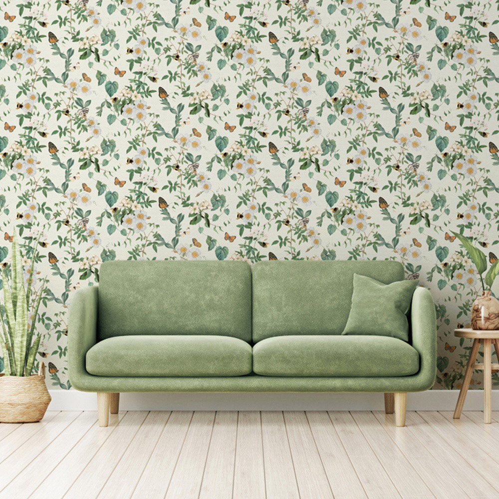 Arthouse Bumblebee Trail Cream Wallpaper Image 7