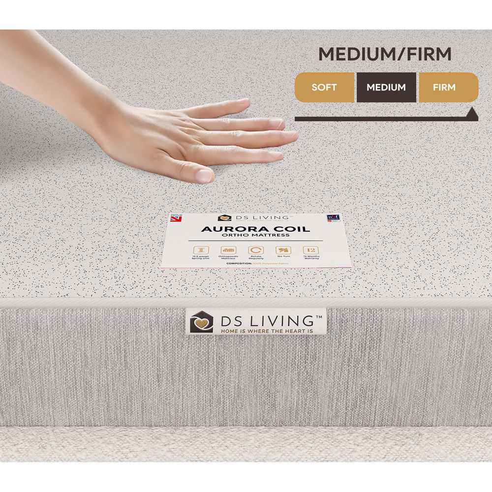 DS Living Aurora Posturetech Small Double Bonnell Spring Mattress with Firm Comfort Layers Image 5