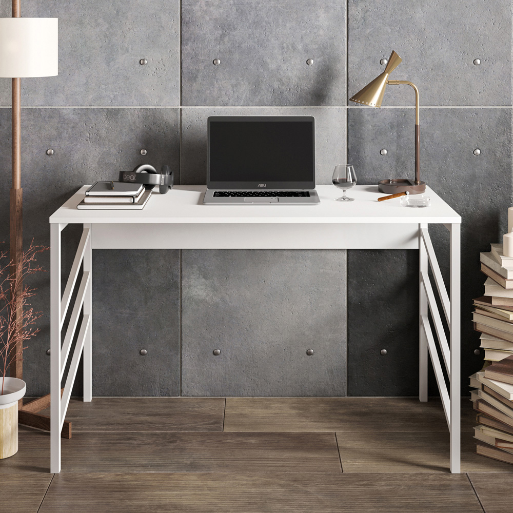 Decorotika Tuna Modern Study Desk White Image 3