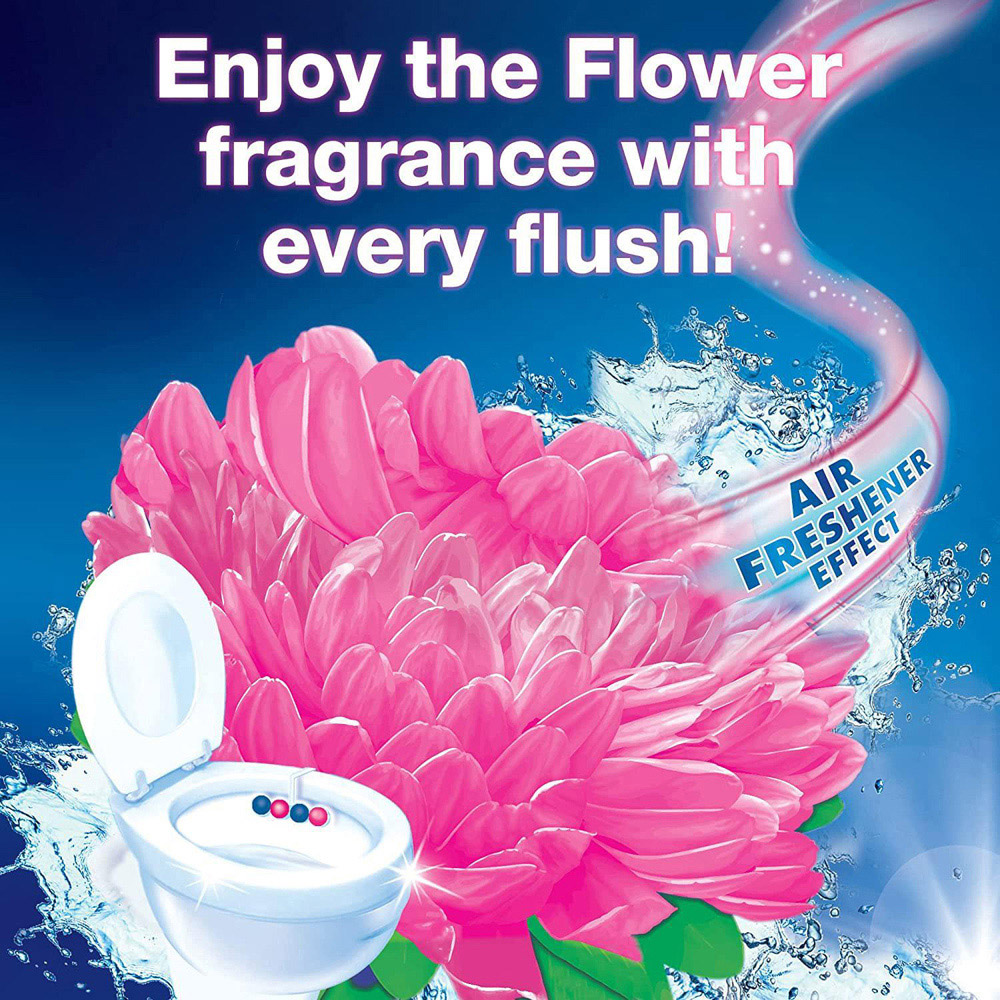 Bloo Power Active Fresh Flowers Anti Limescale Toilet Rim Block 50g 30 Pack Image 4
