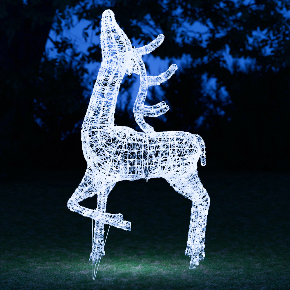 The Christmas Centre 440 LED Soft Acrylic Light-Up Elegant Stag Reindeer 6.5ft Image 7