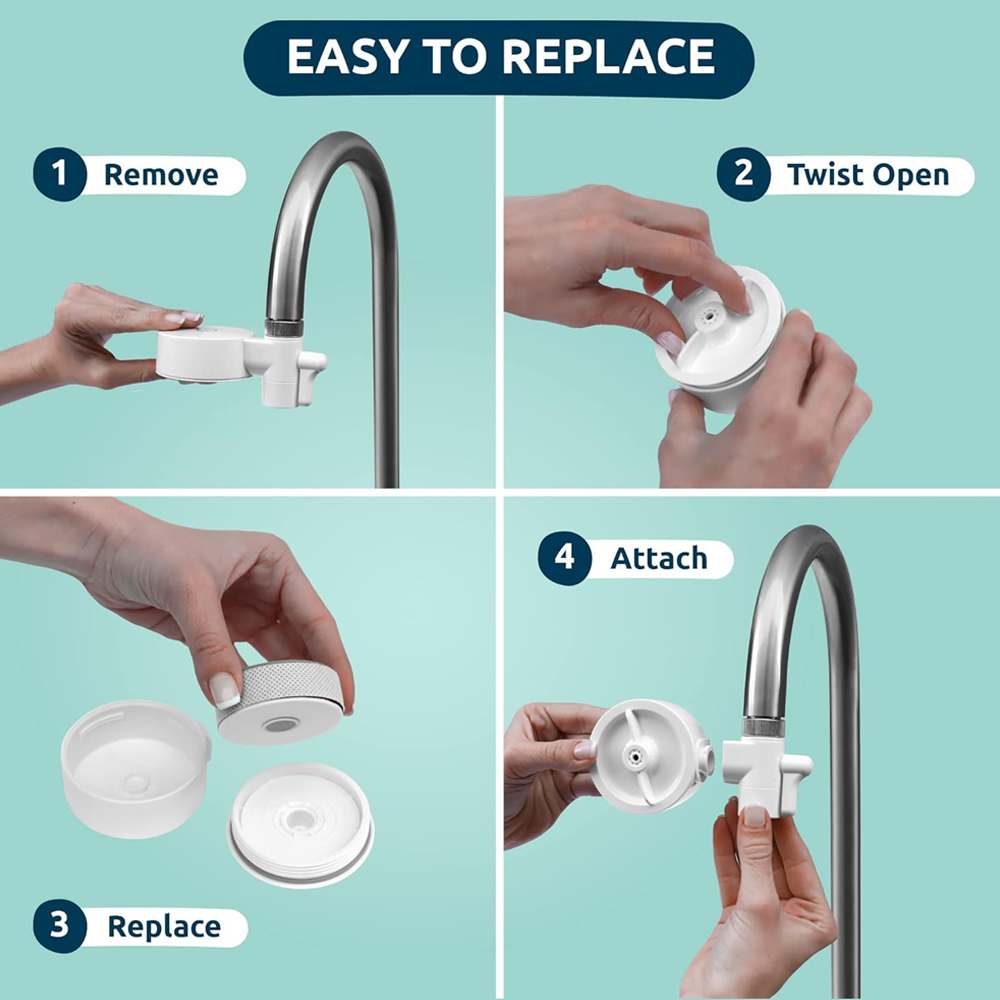 Tappwayer T3-P006 EcoPro Compact Tap Water Filter Refill 6 Pack Image 3