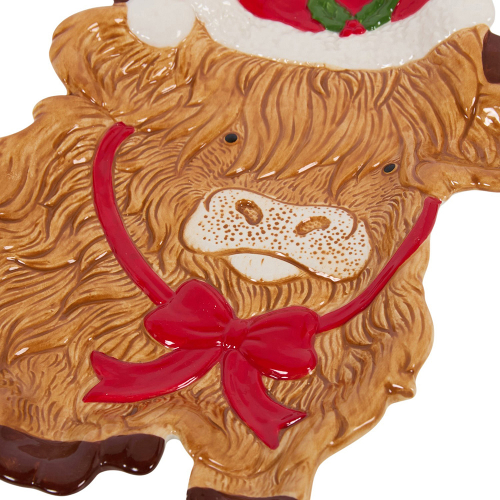Highland Cow Plate Brown Image 3