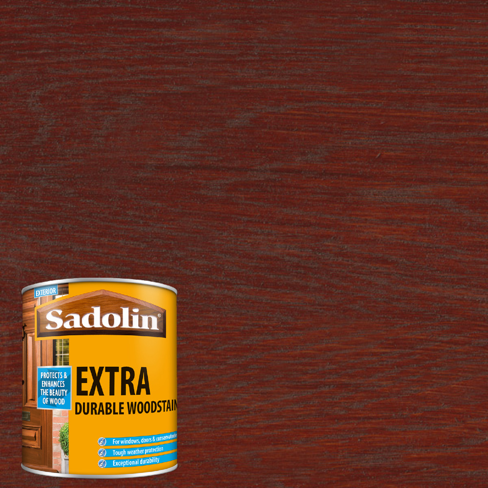Sadolin Extra Mahogany Exterior Woodstain 1L Image 4