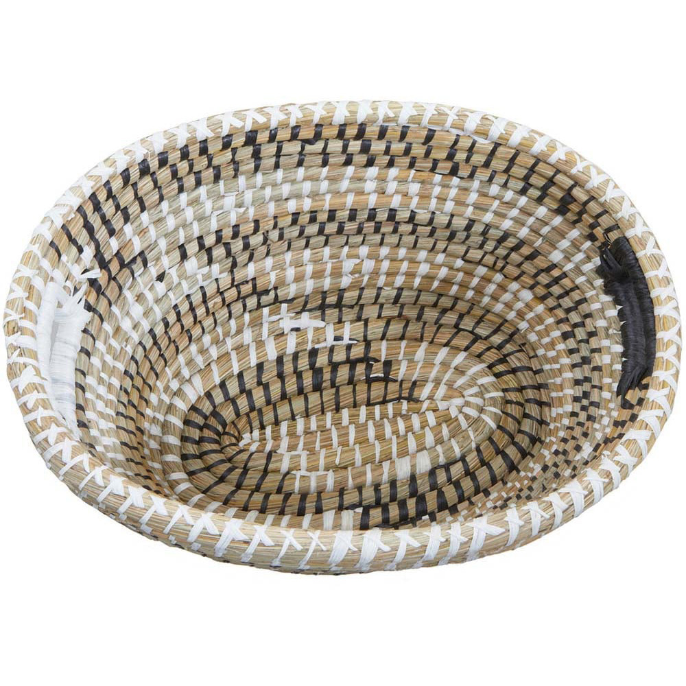 Premier Housewares Oval Straw Baskets 3 Pack Image 4
