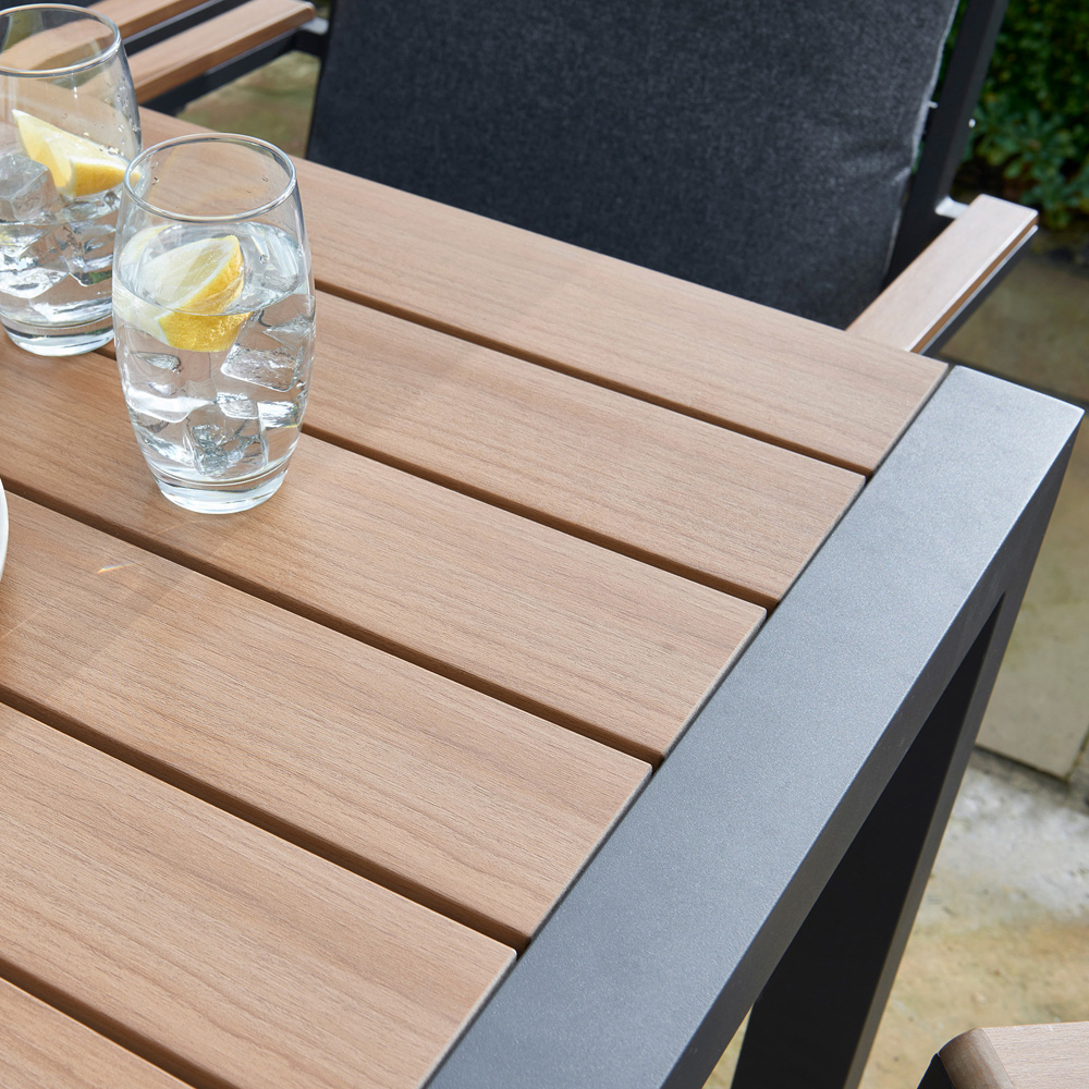 Norfolk Collection Easton Anthracite 6 Seater Dining Set Image 6