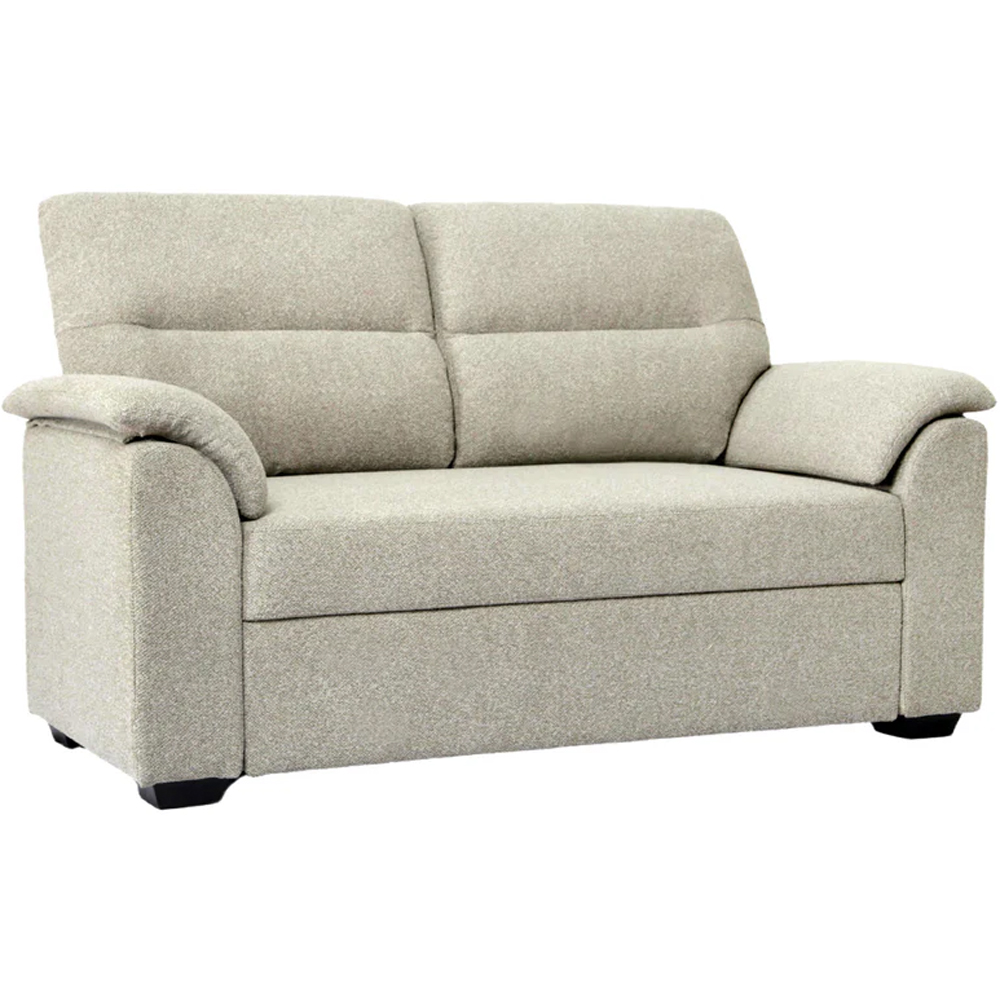 HGD Tivoli 2 Seater Oatmeal Woven Boucle Pull-Out Sofa Bed | Homebase