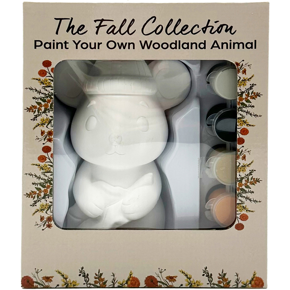 Paint Your Own Ceramic Woodland Animal Kit Image 2
