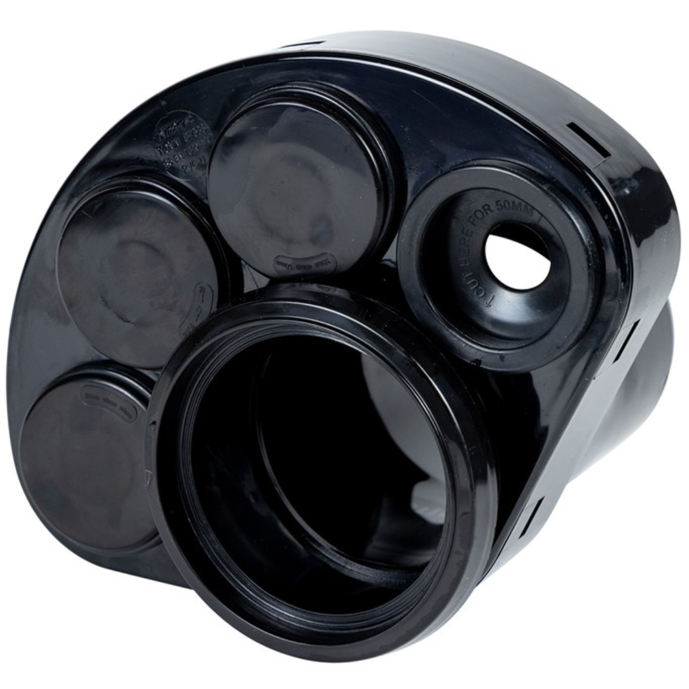 FloPlast Ring Seal Soil Manifold Black 110mm Image 4