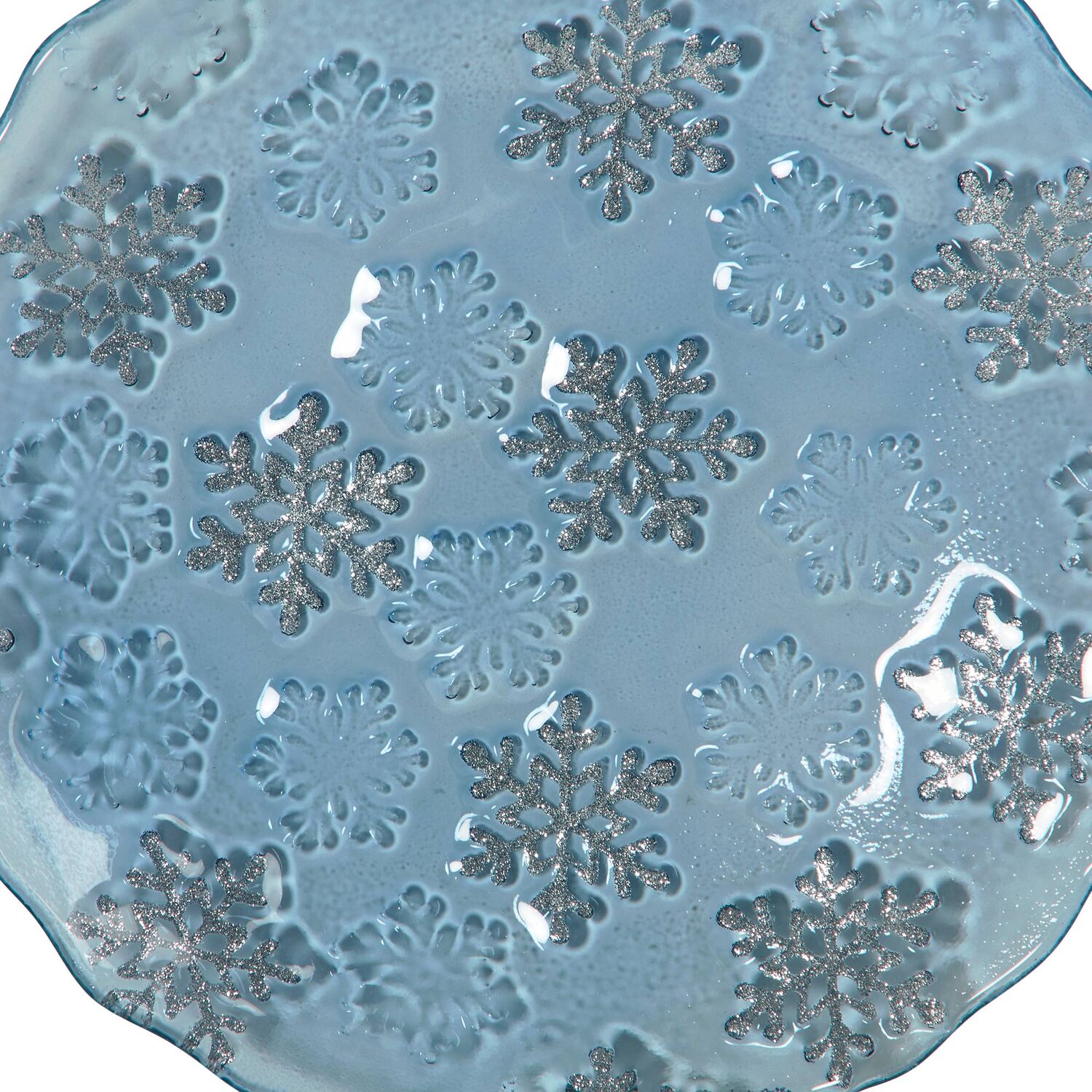 Snowflake Trinket Dish - Blue Image 2
