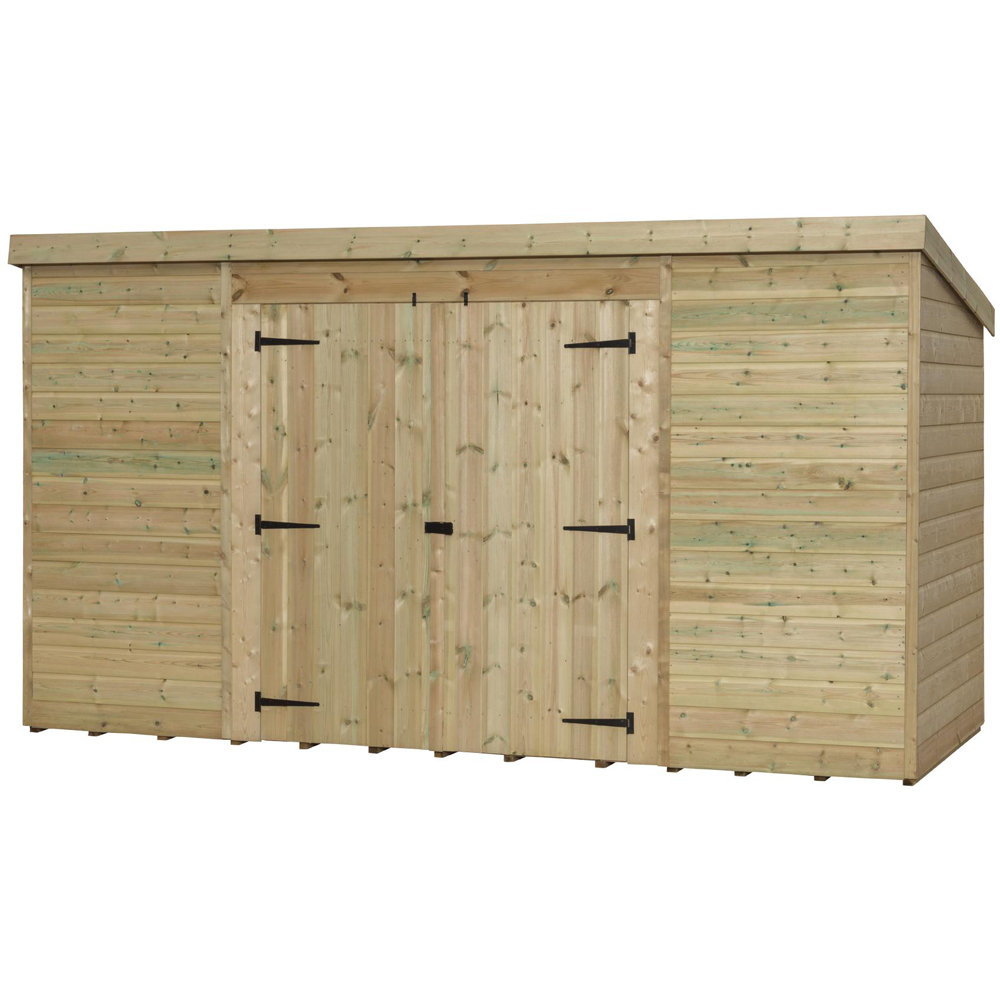 Empire Sheds 5000 12 x 5ft Double Door Tongue and Groove Pent Garden Shed Image 1