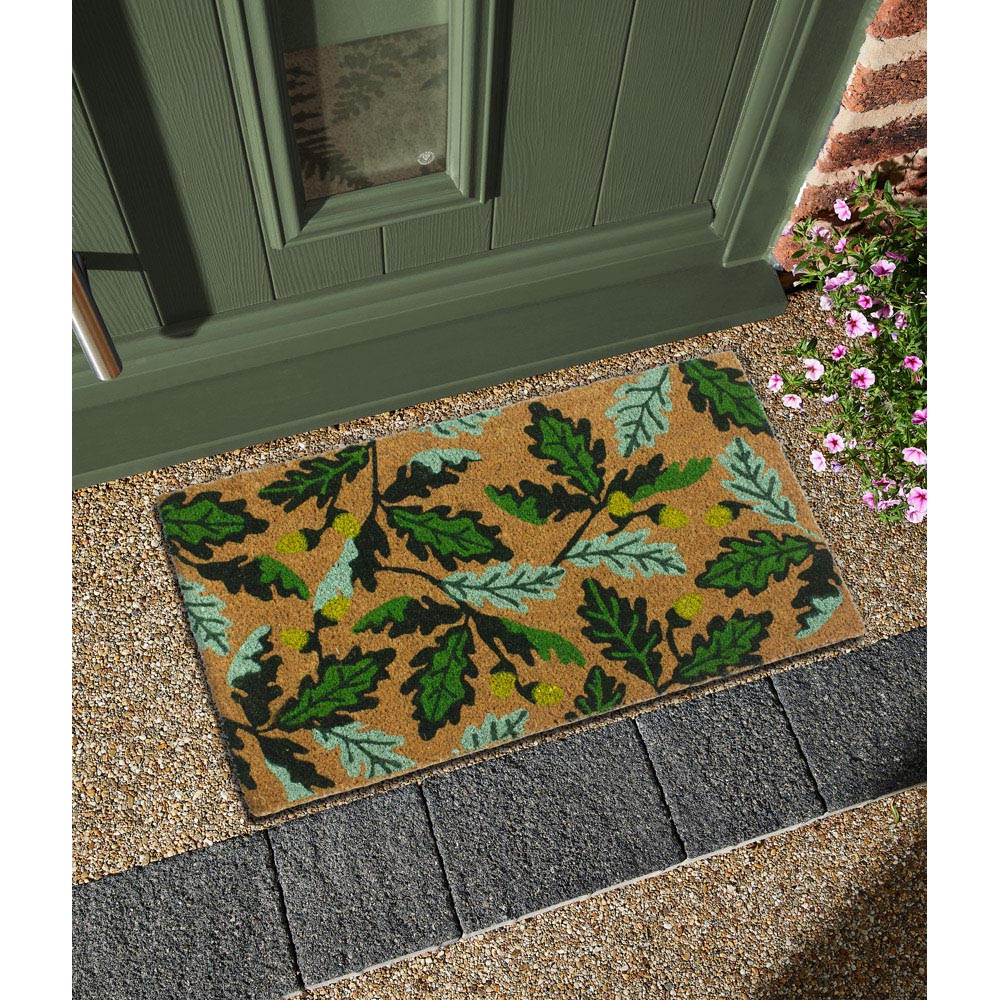 Eselle RHS Autumn Oak Green Coir Door Mat 45 x 75cm Image 2
