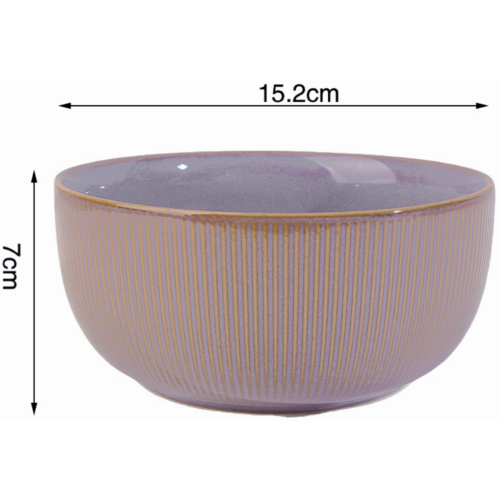 Waterside Reactive Glaze Purple 16 Piece Dinner Set Image 6