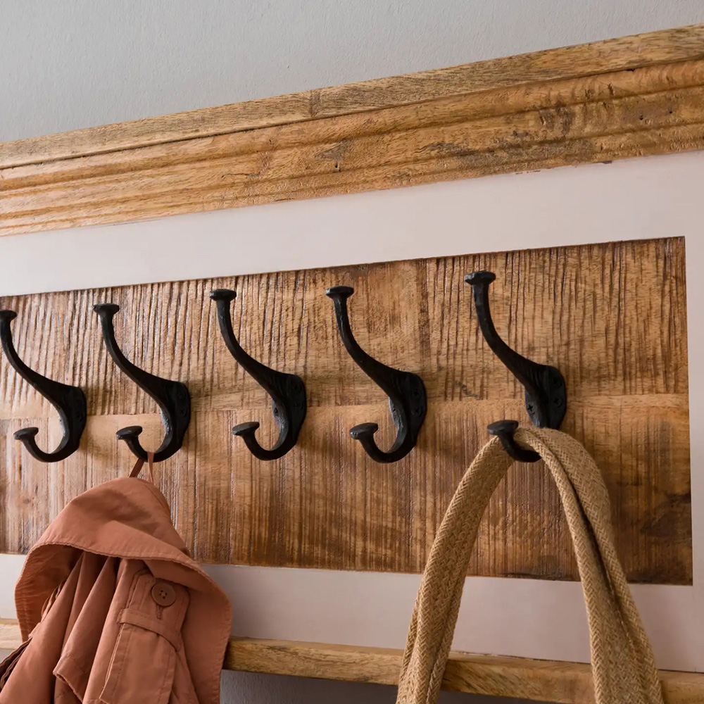 Brooklyn Alfie Wood Hook Coat Hanging Unit Image 7