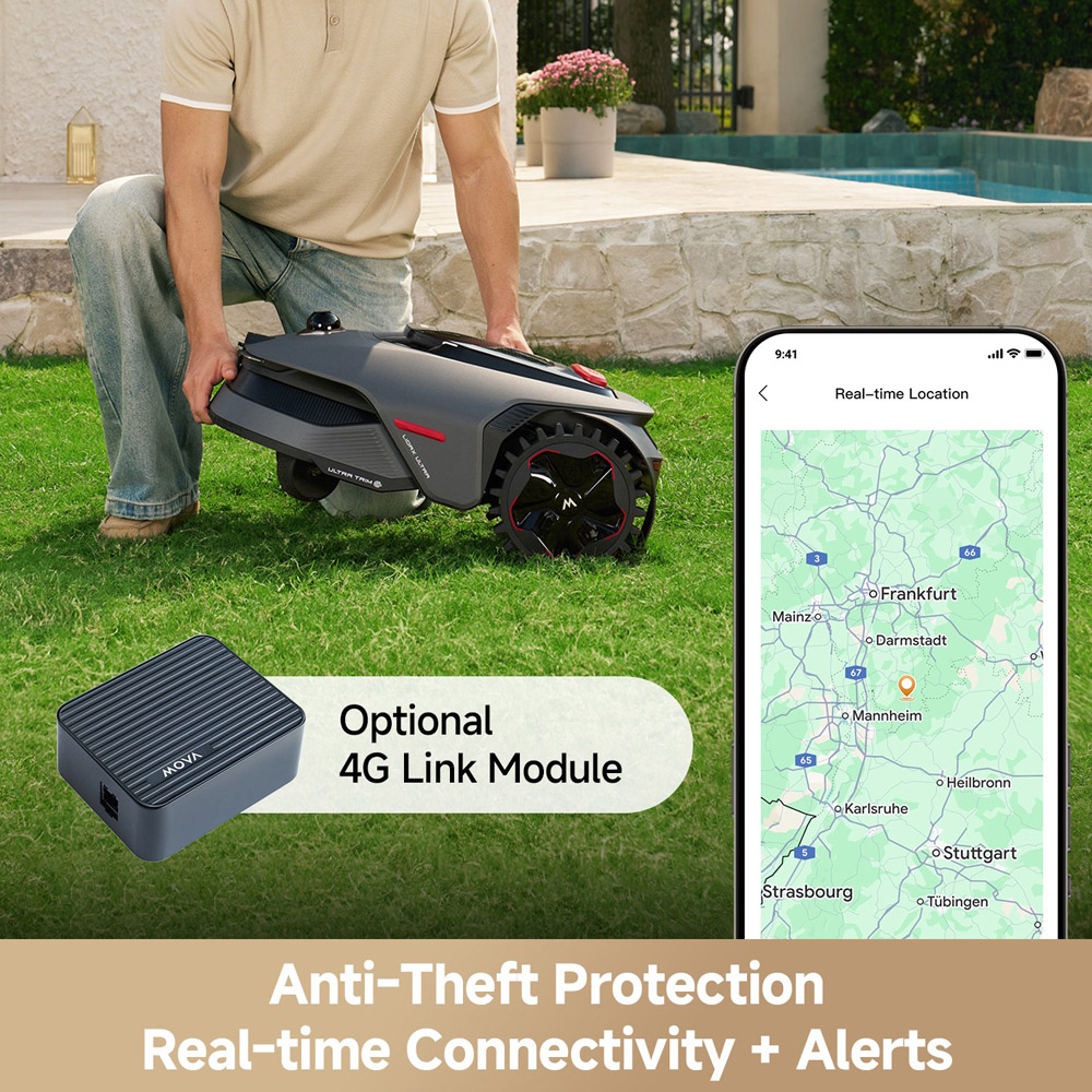 Mova LiDAX Ultra 800 Wire Free Auto-Mapping with Virtual Boundaries Robotic Lawnmower Image 5