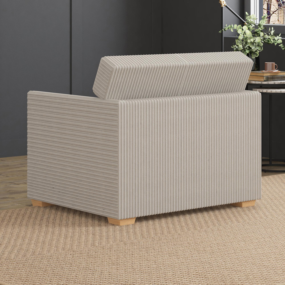 Modo Stone Jumbo Cord Fixed Back Armchair Image 8