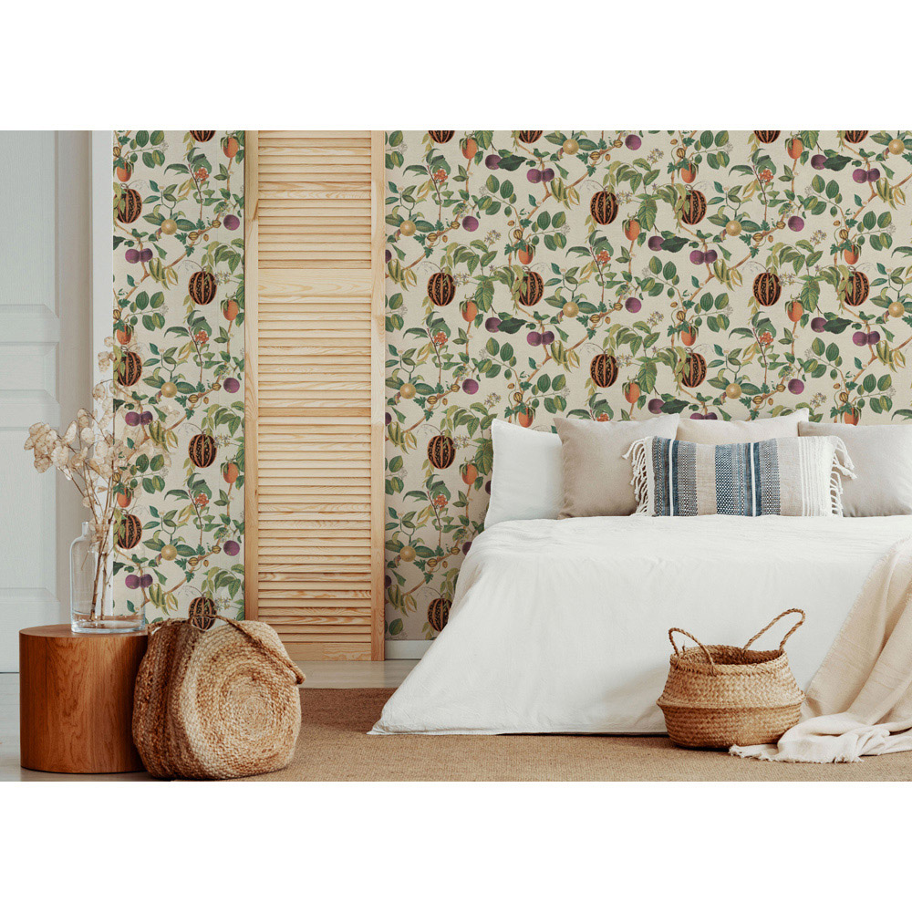 Esselle Home Tropic House Parchment and Green Wallpaper Image 5