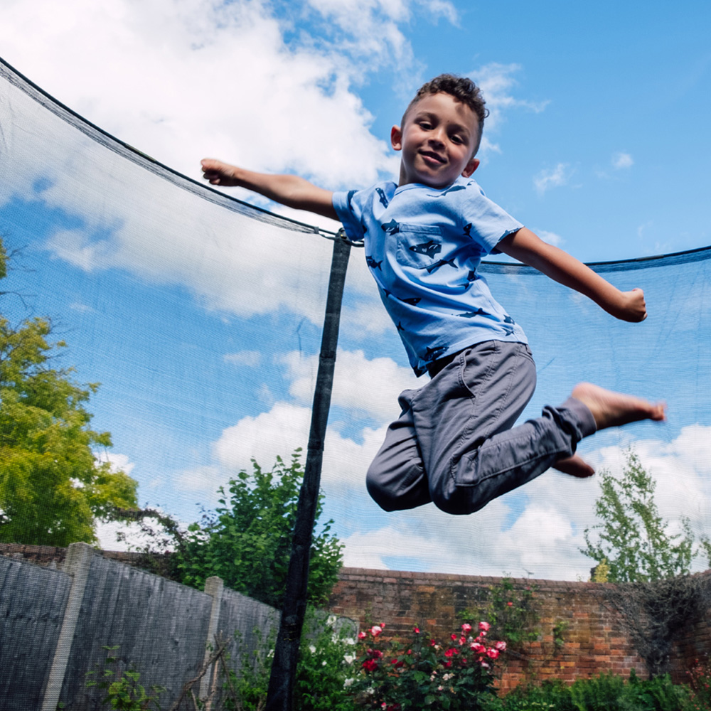 Plum Play Black 8ft Fun Springsafe Trampoline and Enclosure Image 2