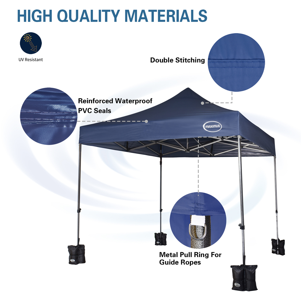 Maximus Blue Pop Up Outdoor Gazebo 3 x 3m Image 5