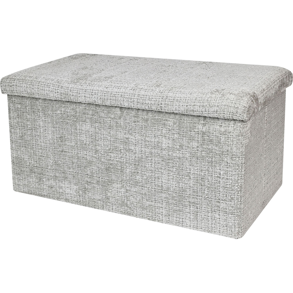 Chenille Storage Trunk Grey Image 2