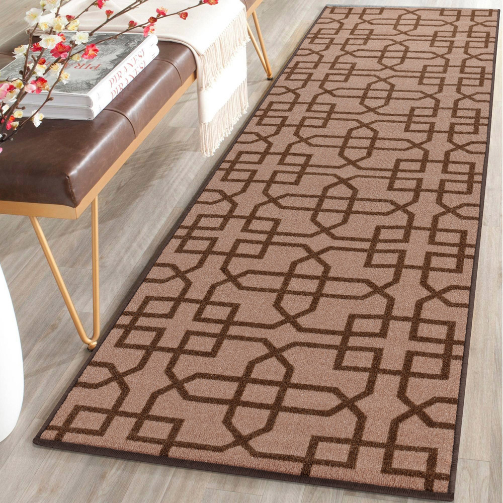 Smart Living Siam Beige and Brown Gel Back Non-Slip Mat 80 x 300cm Image 2