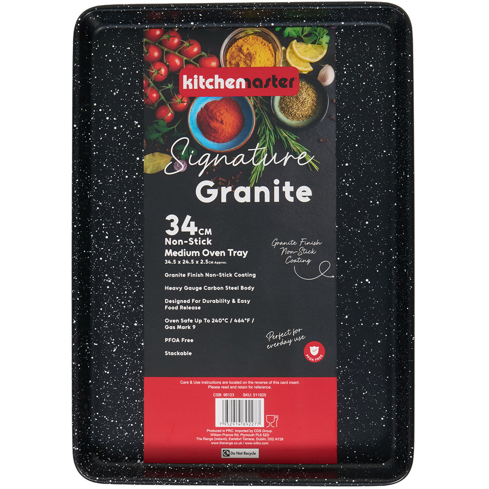 Kitchen Master Signature Granite Oven Tray Black Medium Image 2