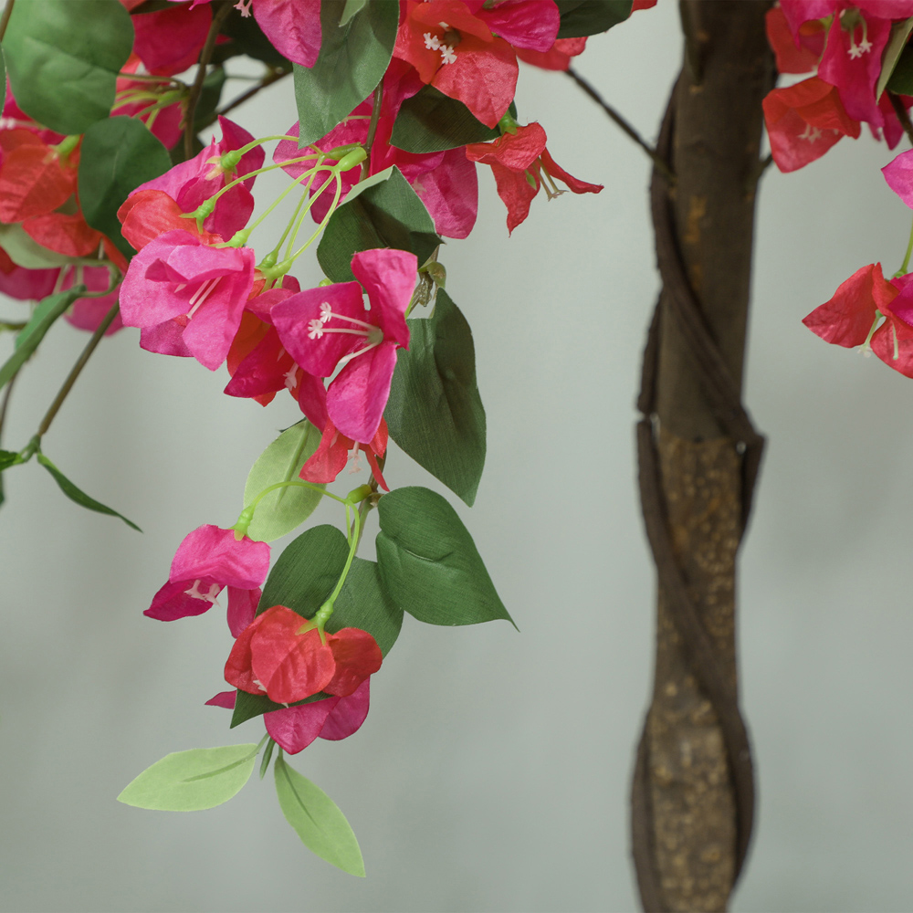 Portland Purple and Red Murraya Flower Artificial Plant in Pot 2 Pack Image 3