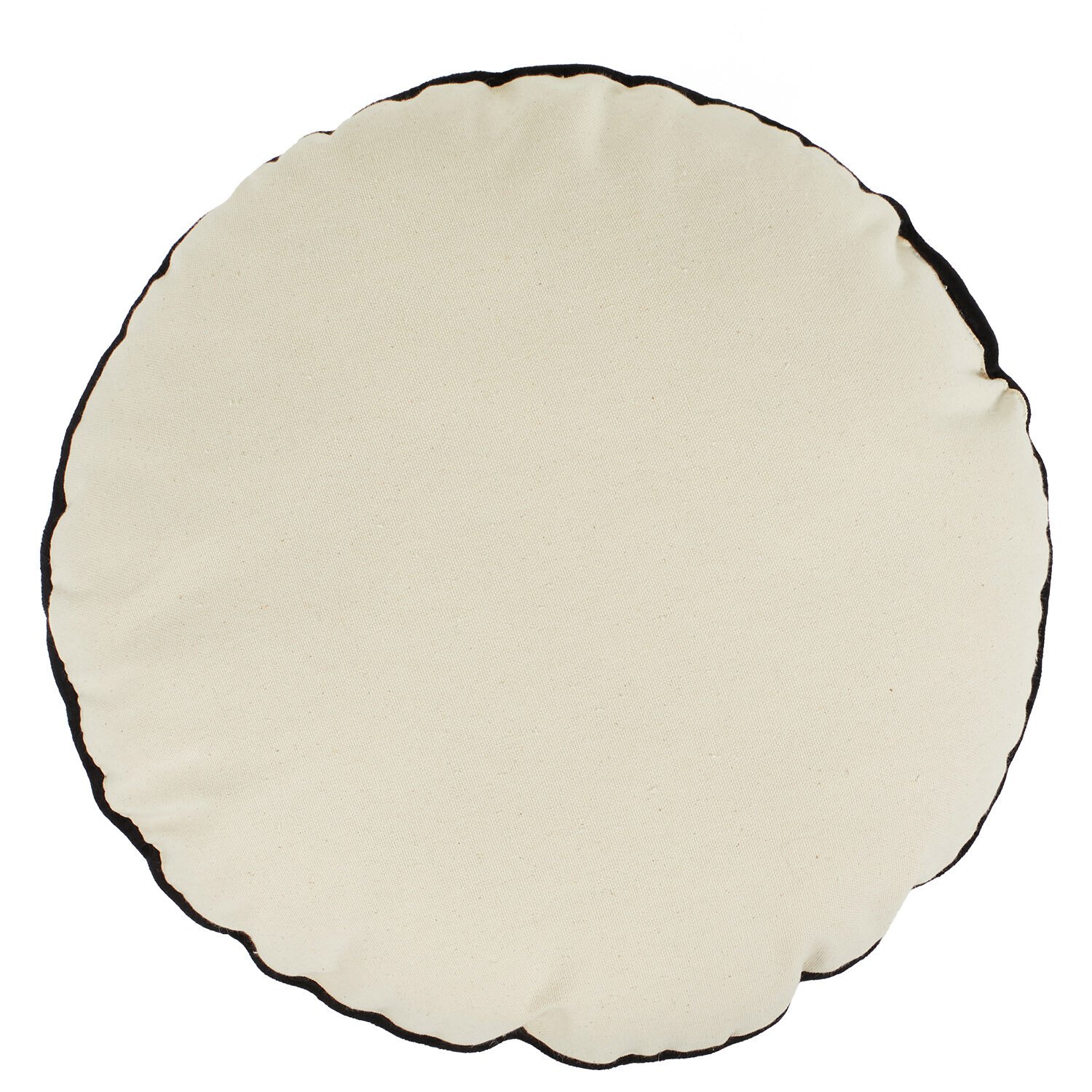 Sanctuary Stripe Outdoor Round Cushion - Grey and Black Image 2