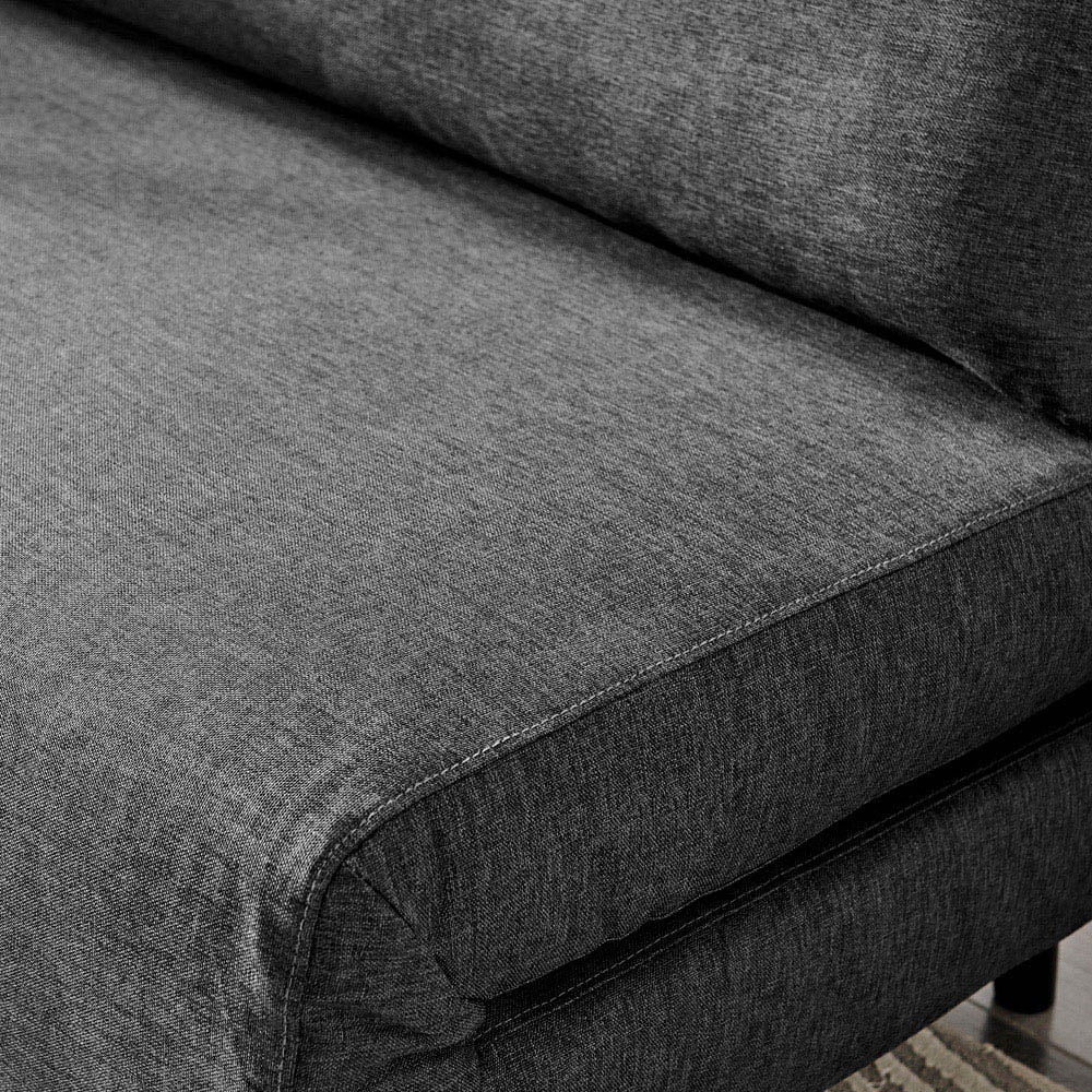 Furniturebox Billie Single Seater Dark Grey Sofa Bed Image 2