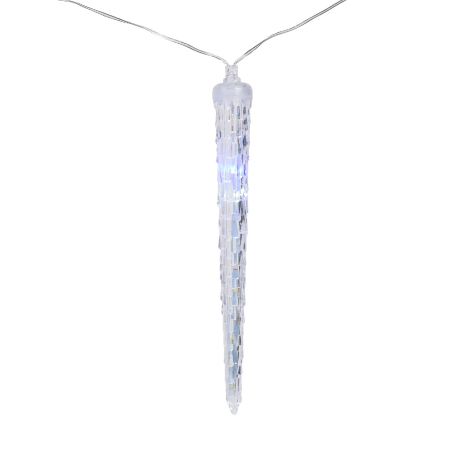 Ice White and Blue Rainfall Light White Image 6