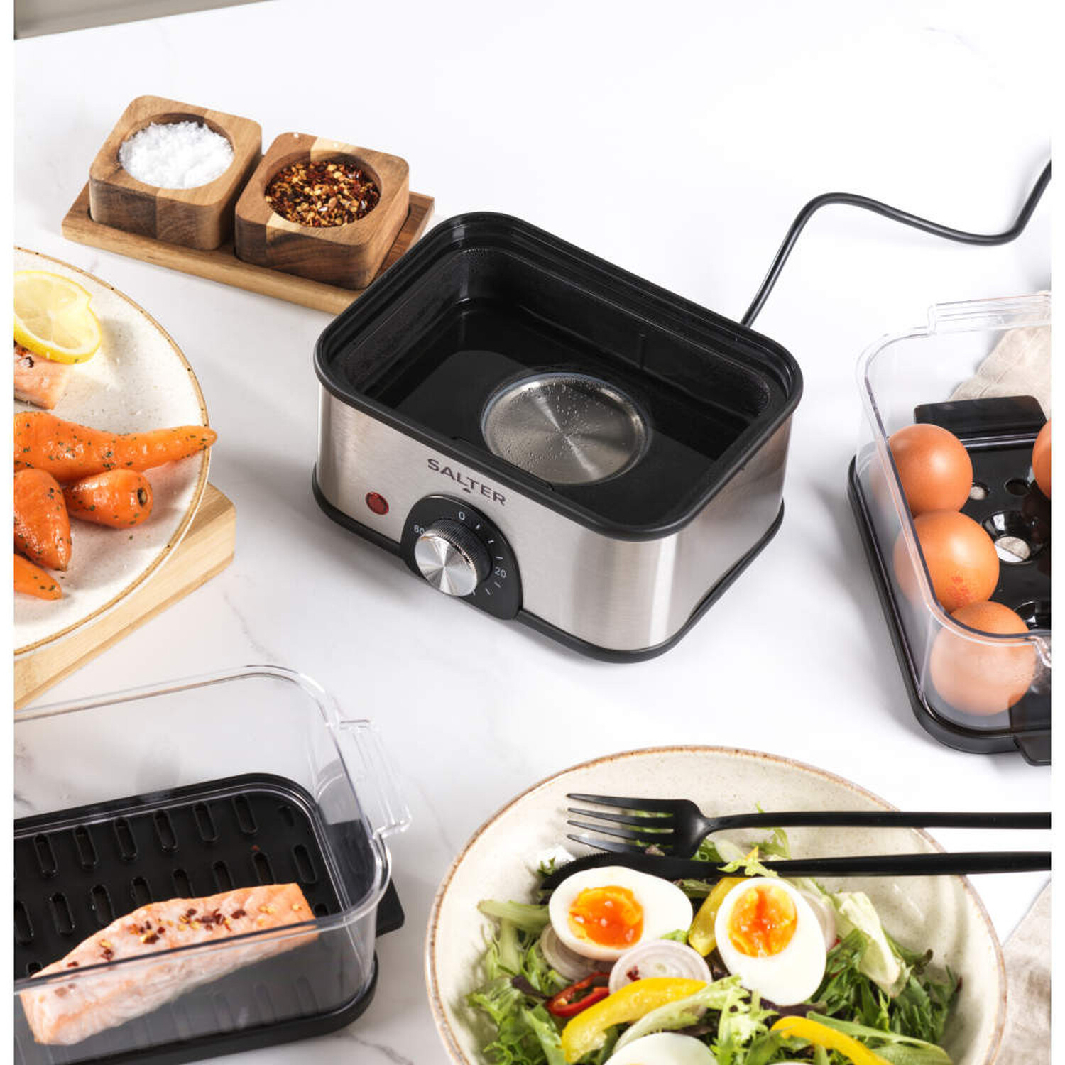 Salter Compact 3 Tier Food Steamer Image 5