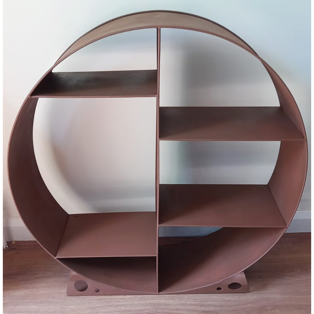 Inspirational Gifting Rustic Round Steel Log Holder 80cm Image 4