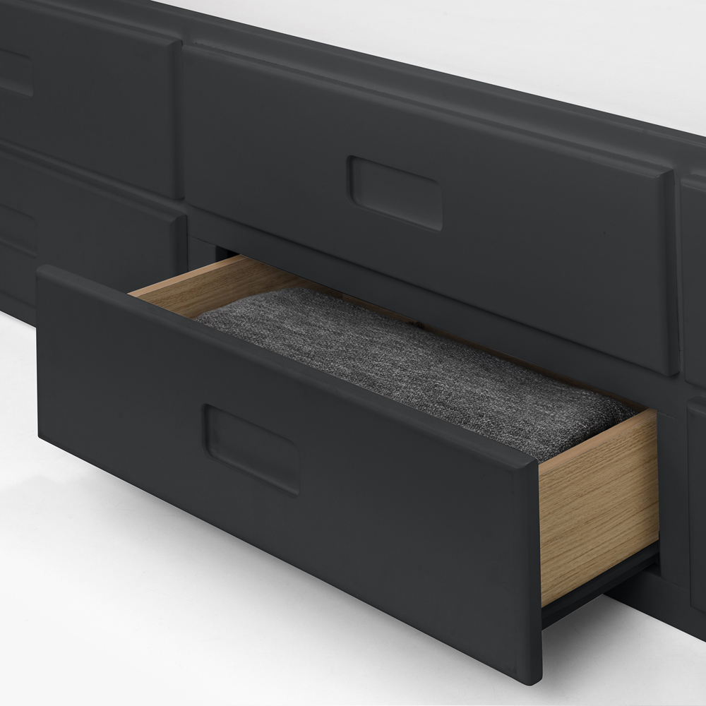 Julian Bowen Anthracite Maisie Bed with Underbed and Drawers Image 7