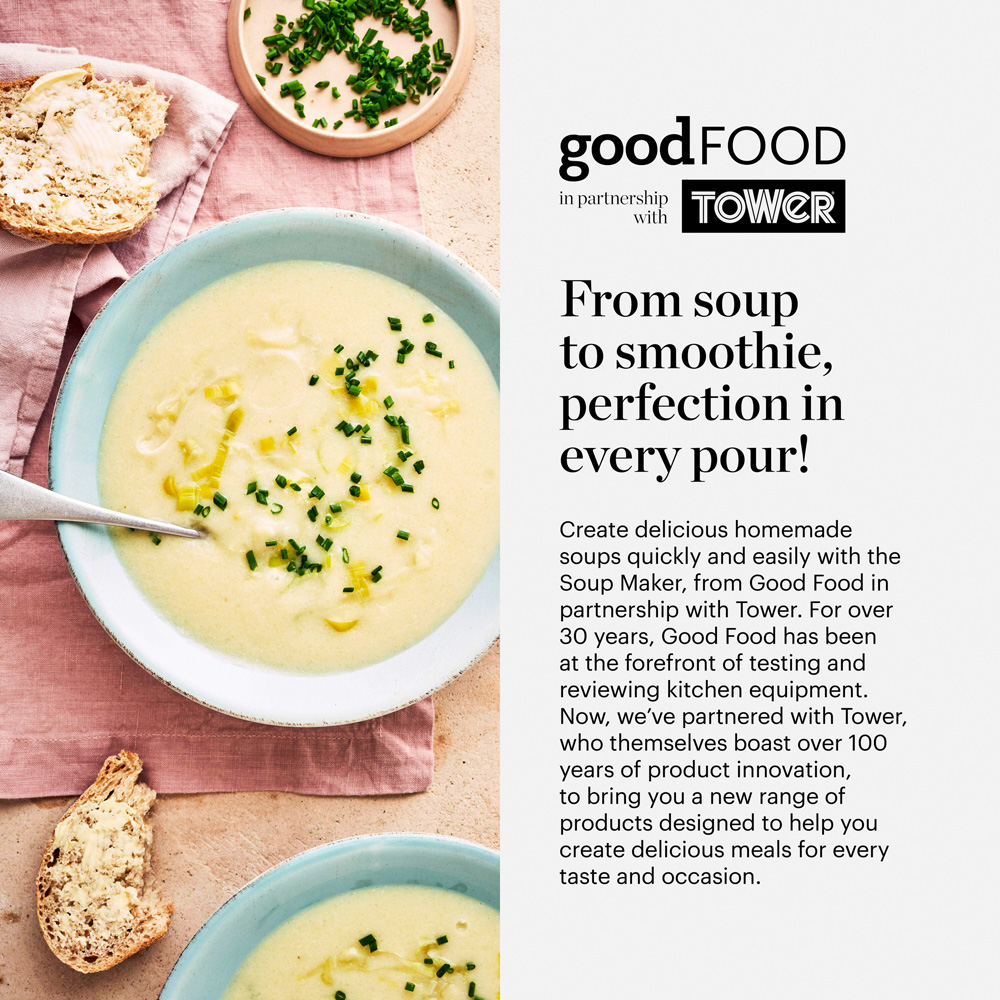 Good Food GF12069 Stainless Steel Soup Maker Saute Function 1.6L Image 6