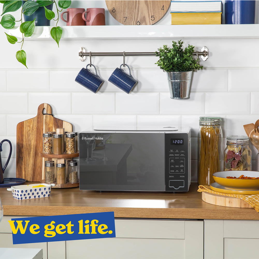 Russell Hobbs RHMT2005S Silver 20L Compact Touch Control Digital Microwave 700W Image 8