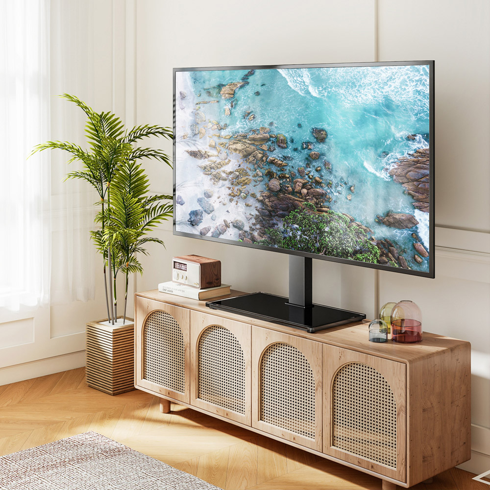 TTAP Black Tabletop TV Stand Image 2