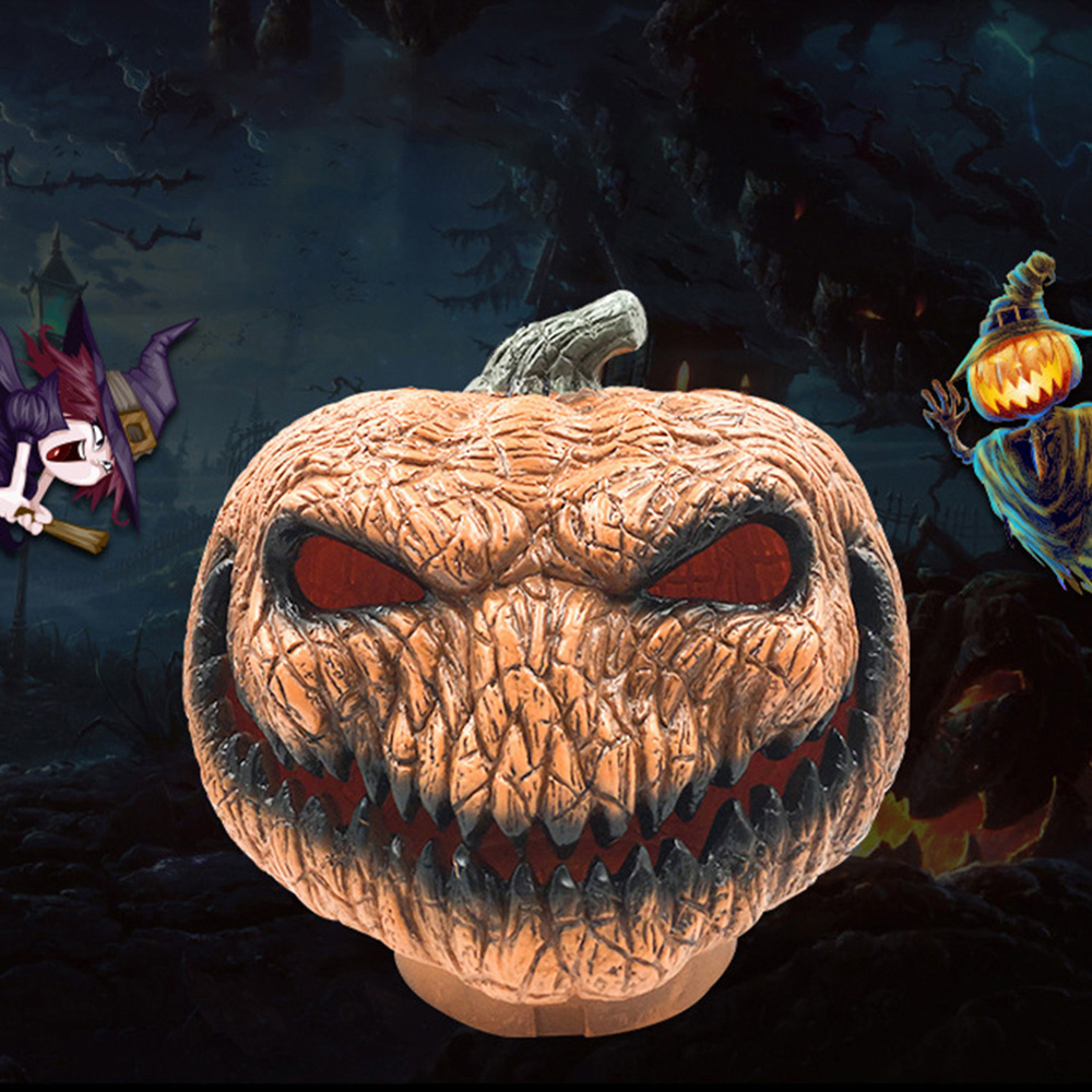 Living and Home Halloween Spooky LED Light Up Pumpkin 30cm Image 8