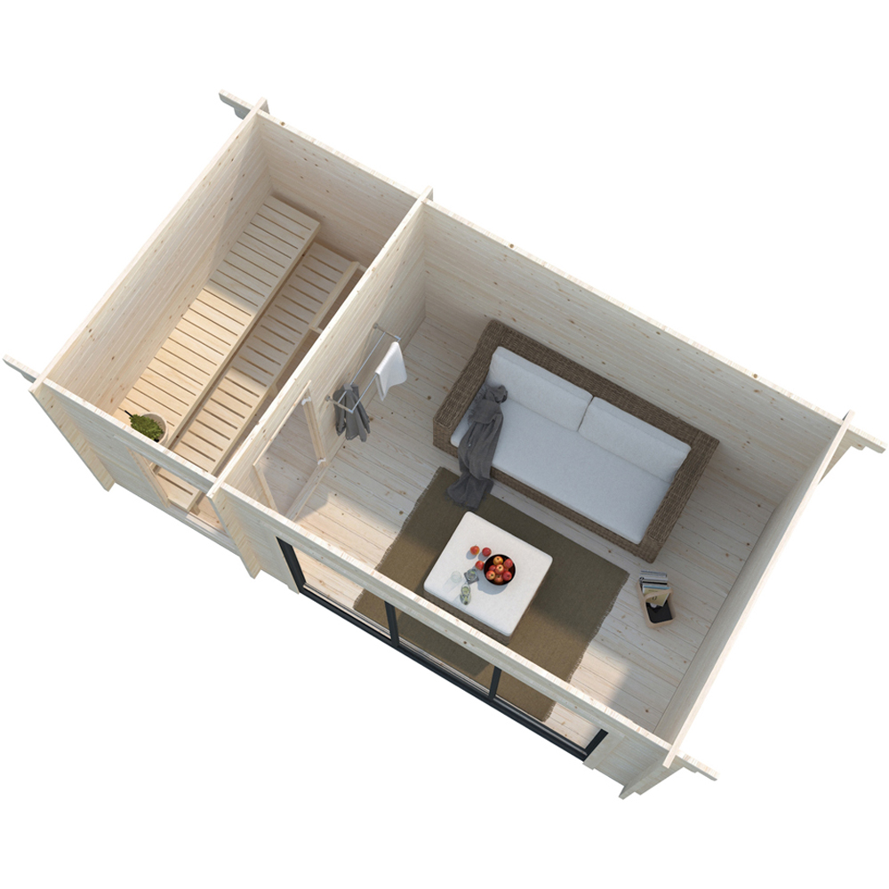 Palmako Sanna 16.4 x 8.8ft Pent Outdoor Sauna Image 4