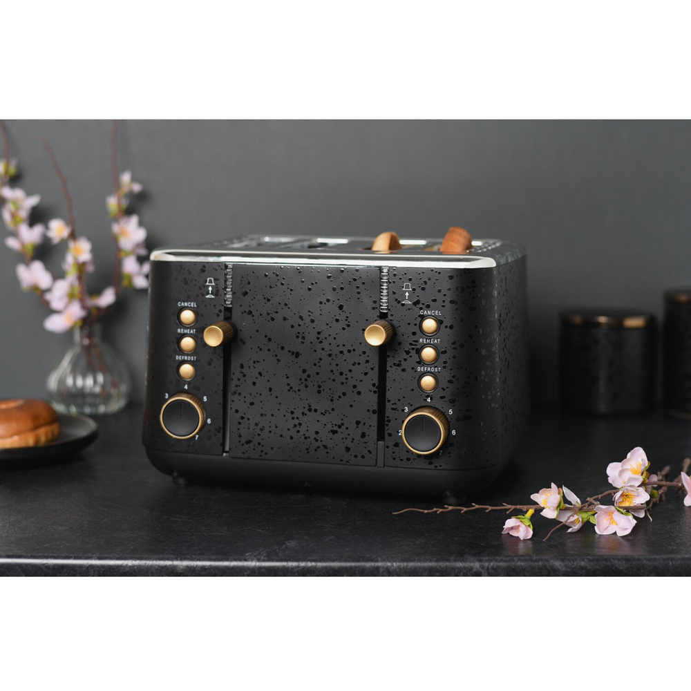 Kaiseki Black Four Slot Toaster Image 6